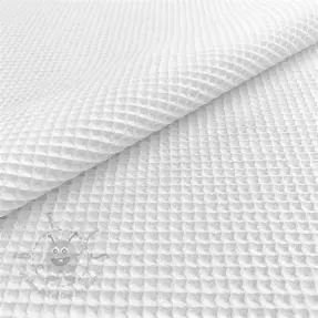 Țesătură din bumbac waffle white