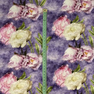 Viscoză Artistic flowers design C digital print