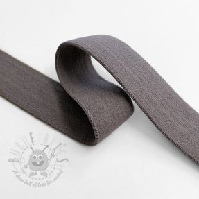 Elastic neted 2,5 cm dark taupe