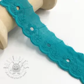 Dantelă Mini flower dark mint