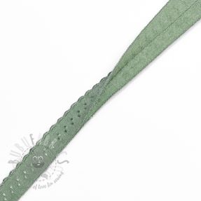 Bandă elastică 12 mm LUXURY old green