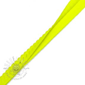 Bandă elastică 12 mm LUXURY neon yellow