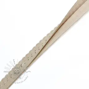 Bandă elastică 12 mm LUXURY dark pebble