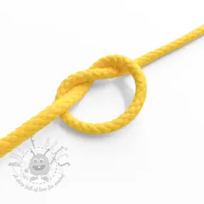 Șnur din bumbac 5 mm lemon