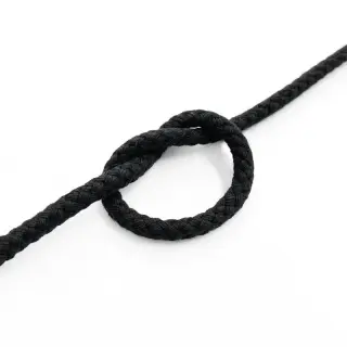 Șnur din bumbac 5 mm black