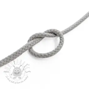 Șnur din bumbac 5 mm light grey