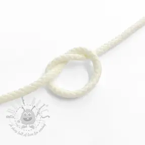 Șnur din bumbac 5 mm off white
