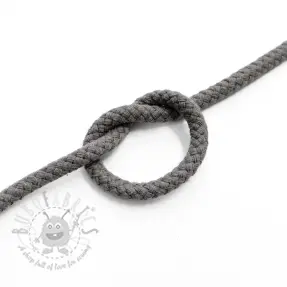 Șnur din bumbac 5 mm dark grey