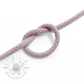 Șnur din bumbac 5 mm washed pink