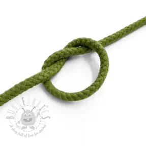 Șnur din bumbac 5 mm olive green