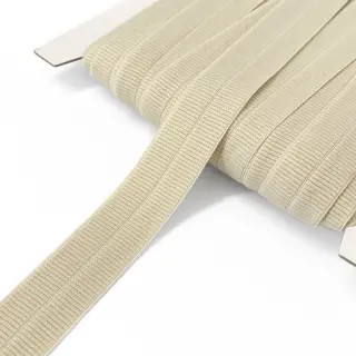 Bandă elastică mată 20 mm RIB sand