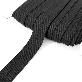 Bandă elastică mată 20 mm RIB black