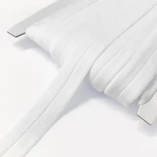 Bandă elastică mată 20 mm RIB white