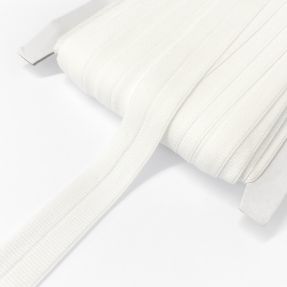 Bandă elastică mată 20 mm RIB off white