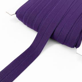 Bandă elastică mată 20 mm RIB purple