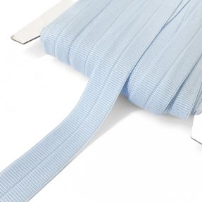 Bandă elastică mată 20 mm RIB light blue