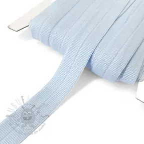 Bandă elastică mată 20 mm RIB light blue