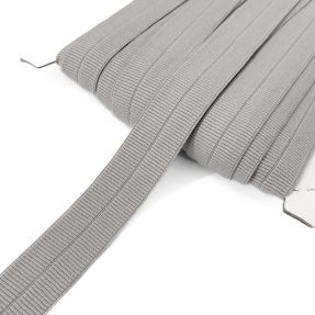 Bandă elastică mată 20 mm RIB middle grey