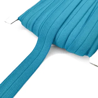 Bandă elastică mată 20 mm RIB aqua