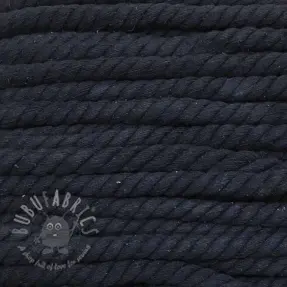 Șnur răsucit din bumbac 12 mm dark blue