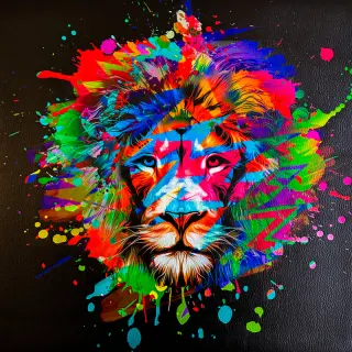 Piele sintetică KARIA Lion splash PANEL