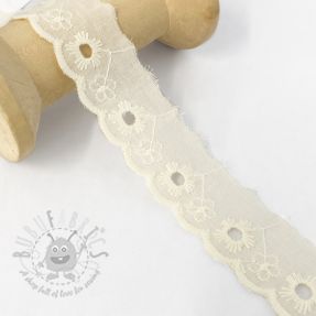 Dantelă Mini flower off white