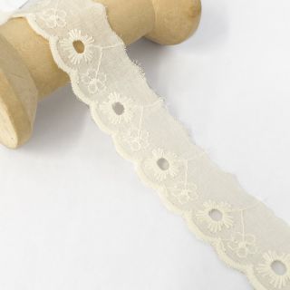 Dantelă Mini flower off white