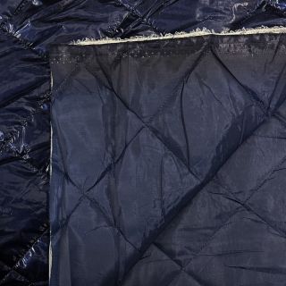 Material textil matlasat Shine dark navy