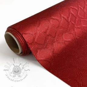 Piele sintetică SNAKE rouge metal