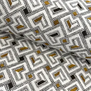 Țesătură decorativă jacquard Pagne allover jaune