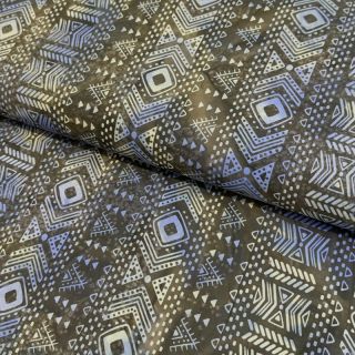 Țesătură din bumbac UNIQUE BATIK design K brown