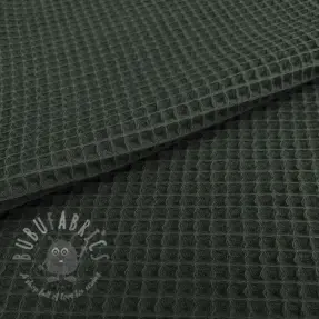 Țesătură din bumbac waffle army green
