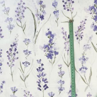 Țesătură decorativă premium Watercolour lavender field