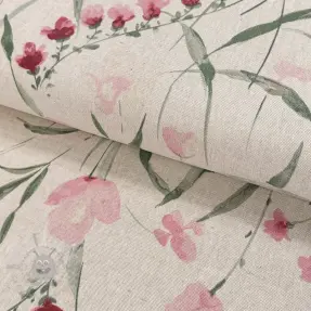 Țesătură decorativă Linenlook Floral Iris fresia
