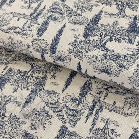 Țesătură decorativă Linenlook Toile de lavender