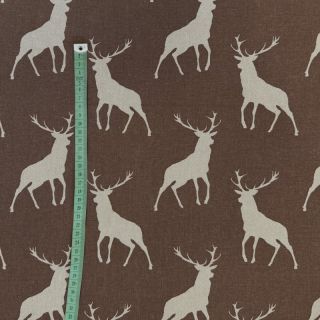 Țesătură decorativă Linenlook Hunting deer silhouette