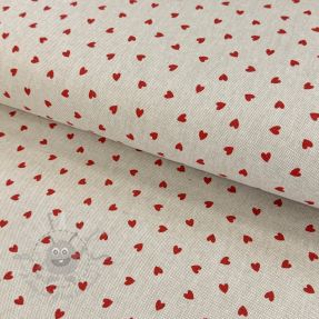 Țesătură decorativă Linenlook Little love heart