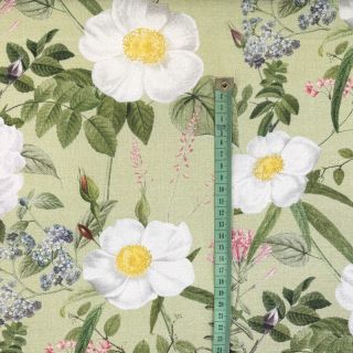 Țesătură decorativă Romantic rose garden digital print