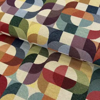 Țesătură decorativă GOBELIN PREMIUM Graphic retro shapes