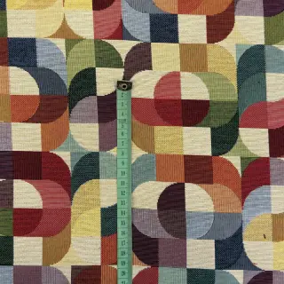 Țesătură decorativă GOBELIN PREMIUM Graphic retro shapes
