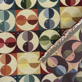 Țesătură decorativă GOBELIN PREMIUM Graphic square circle