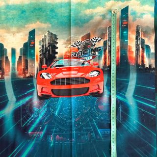 Tricot Awesome cars PANEL digital print