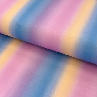 Tricot Rainbow blue pink digital print
