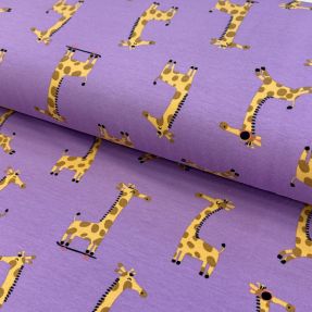 Tricot Giraffes lavender