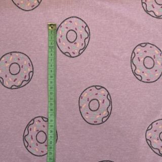 Tricot Glitter donut lilac melange