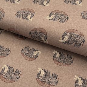 Tricot Mammoth taupe melange
