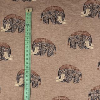 Tricot Mammoth taupe melange