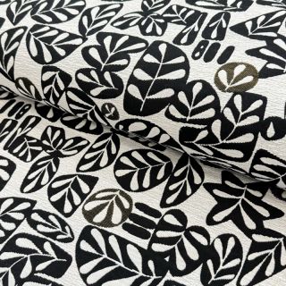 Țesătură decorativă jacquard GALET allover noir blanc