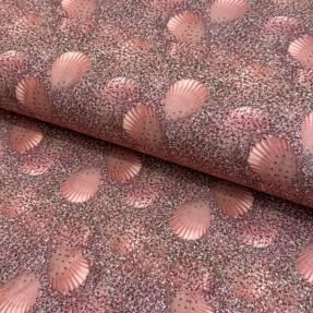 Tricot Shimmer shell pink digital print