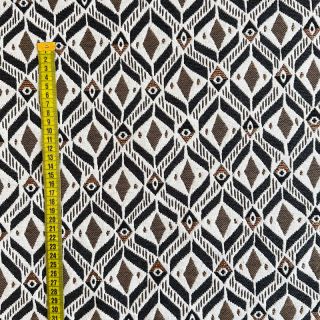 Țesătură decorativă jacquard  MOANA allover taupe